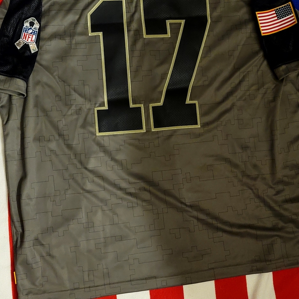 Gray NFL Jersey with Number 17